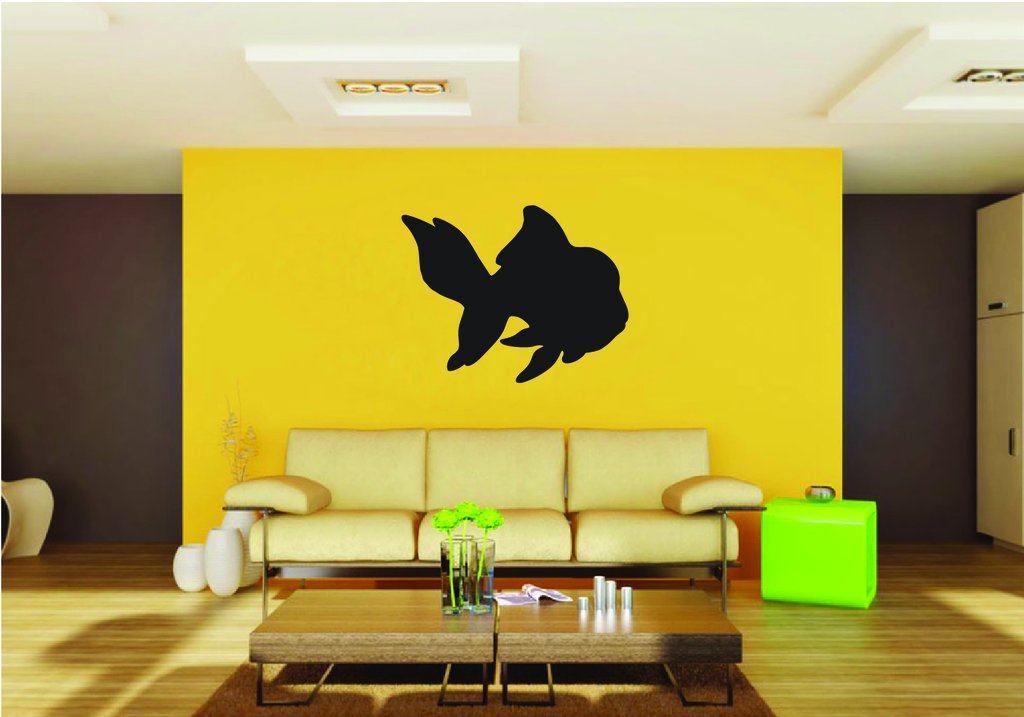 Picniva Goldfish Style 1a Removable Vinyl Wall Decal
