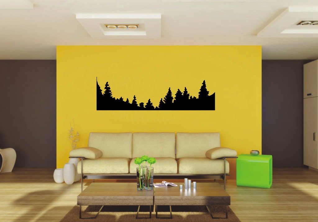 Picniva 22x6.23 Trees Style 19 Vinyl Wall Decal Nature