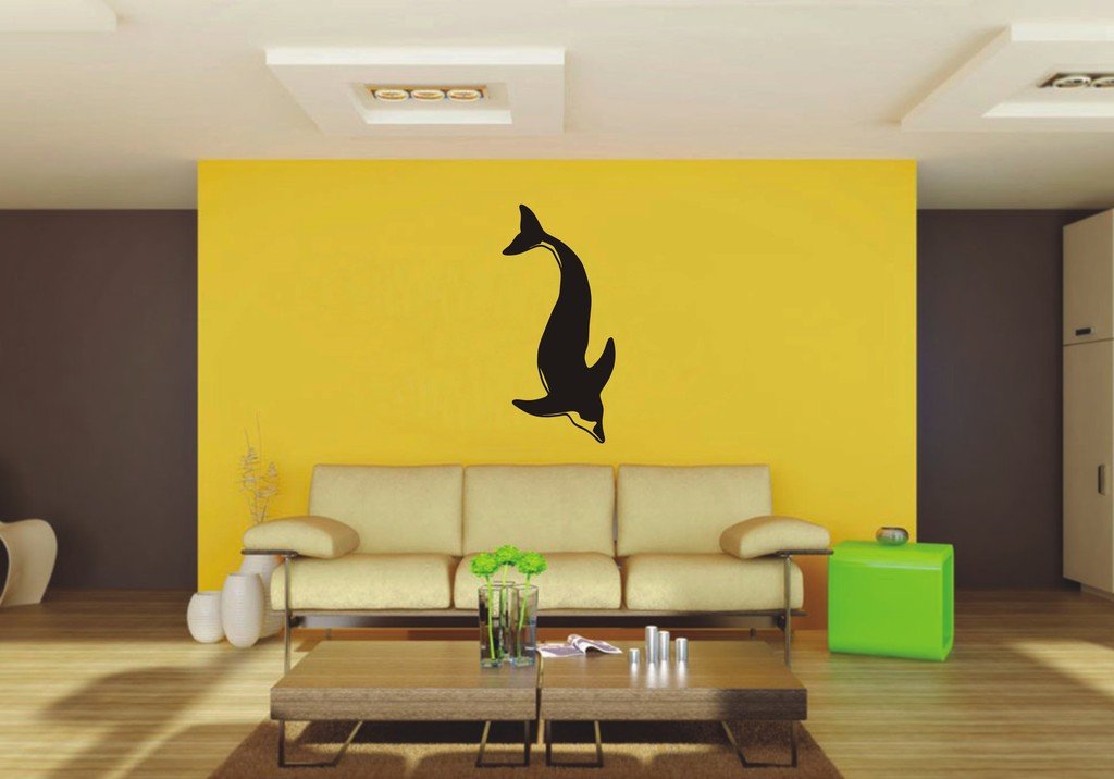 Picniva Dolphin Sty7 Vinyl Wall Decal, Approx 22 x 46.5 in, Removable