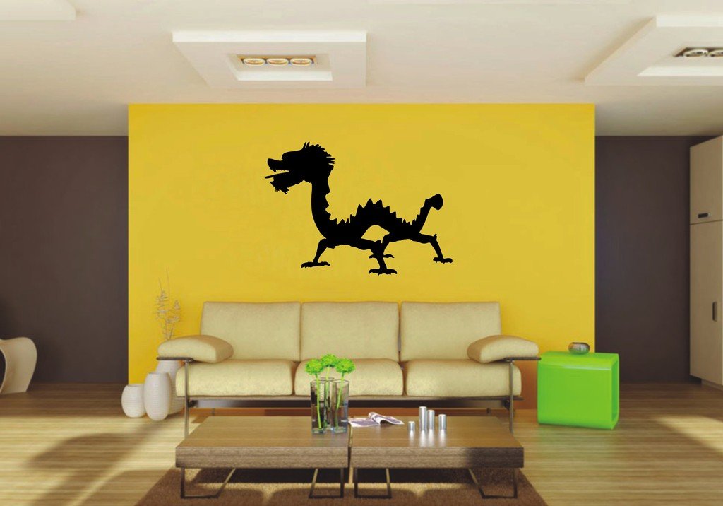 Picniva 22x15.65 Chinese Dragon Style 1 Vinyl Wall Decal Fantasy Decor
