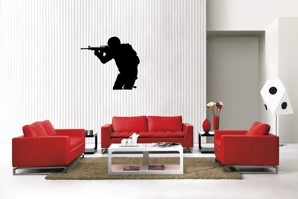 Picniva Military Sty8 Vinyl Car Window Decal, Approx 5 in