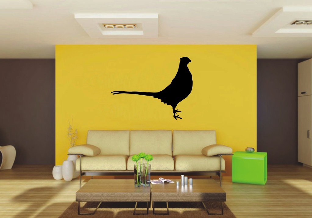 Picniva Pheasant Sty5 Vinyl Wall Decal, Approx 22 x 16.96 in, Removable