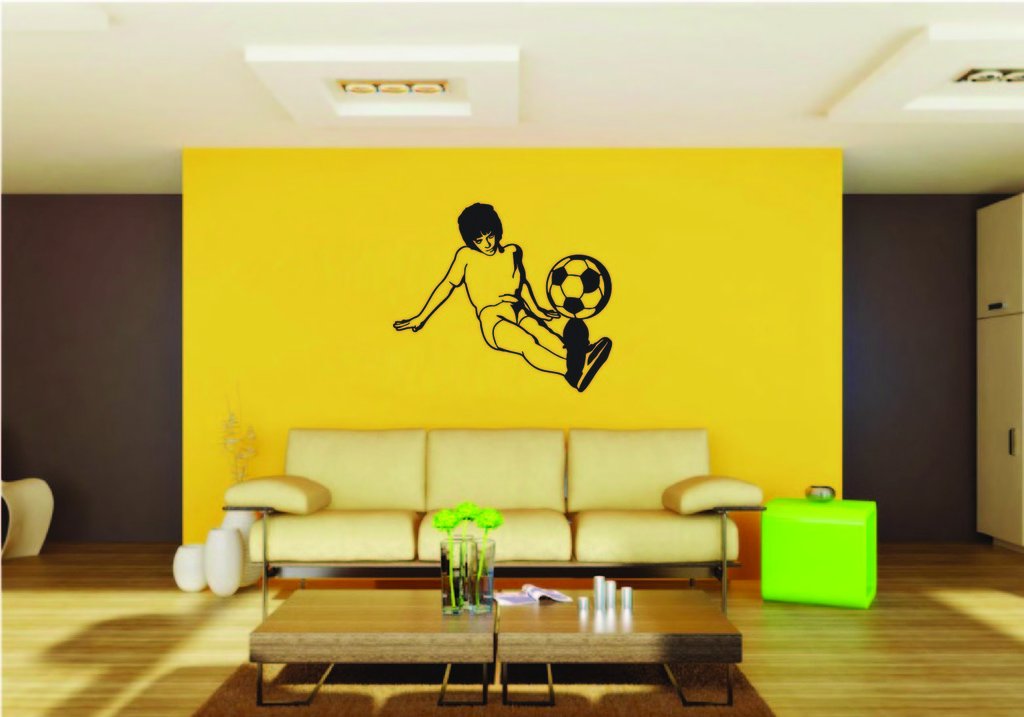 Picniva Soccer Boy Style 23 Removable Vinyl Wall Decal
