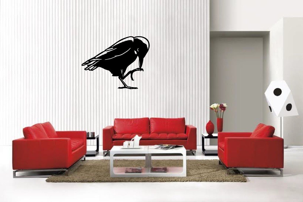 Picniva Raven Style6 Wall Decal Removable Home Decor