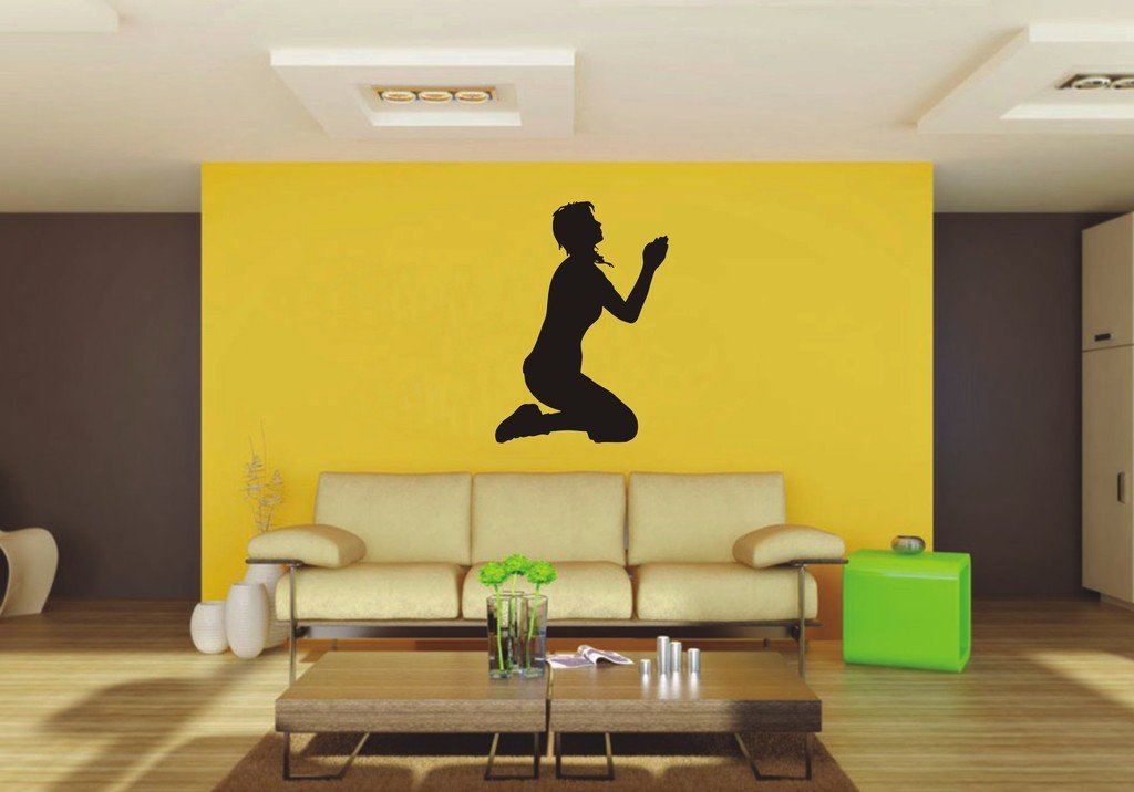 Picniva Woman Sty4 Vinyl Wall Decal, Approx 22 x 30.79 in, Removable