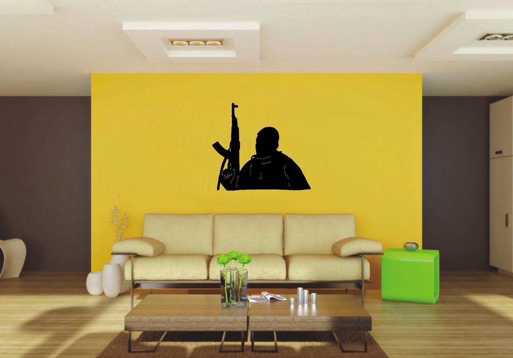 Picniva 22x19.6 Military Style 6 Vinyl Wall Decal