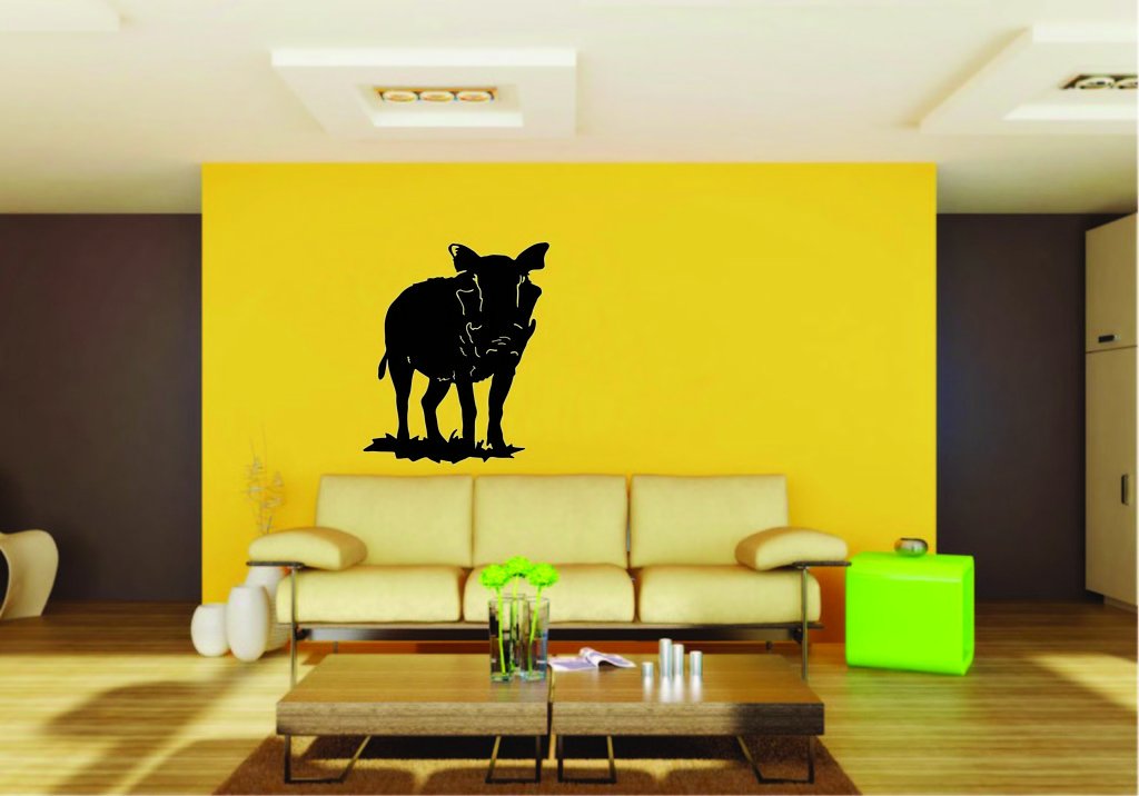 Picniva Boar Sty5 Vinyl Wall Decal, Approx 22 x 26.6 in, Removable
