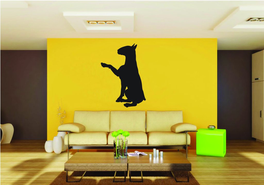 Picniva Bull Terrier Dog Style 15 Removable Vinyl Wall Decal