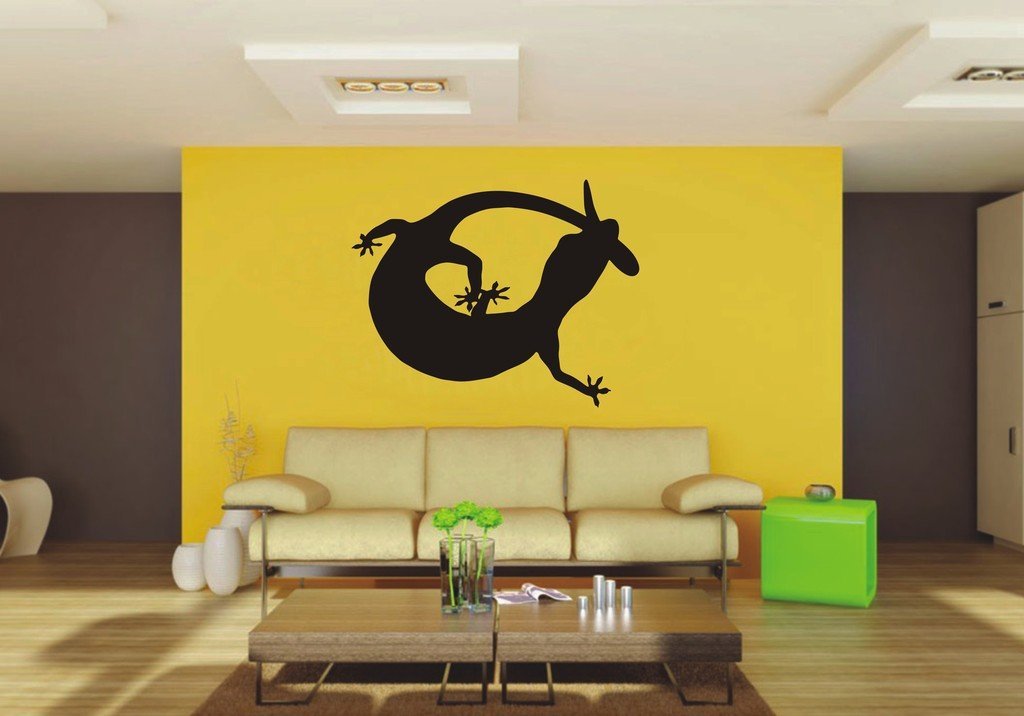 Picniva Gecko Style 6 Removable Vinyl Wall Decal Reptile Nature Decor Art