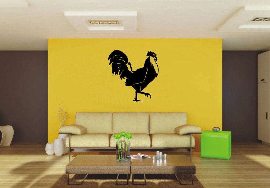 Picniva Rooster Sty7 Vinyl Wall Decal, Removable, Home Decor