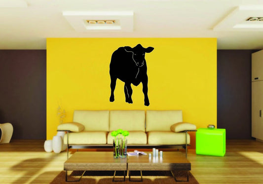 Picniva Cow Sty6 Vinyl Wall Decal, Approx 22 x 30.8 in, Removable