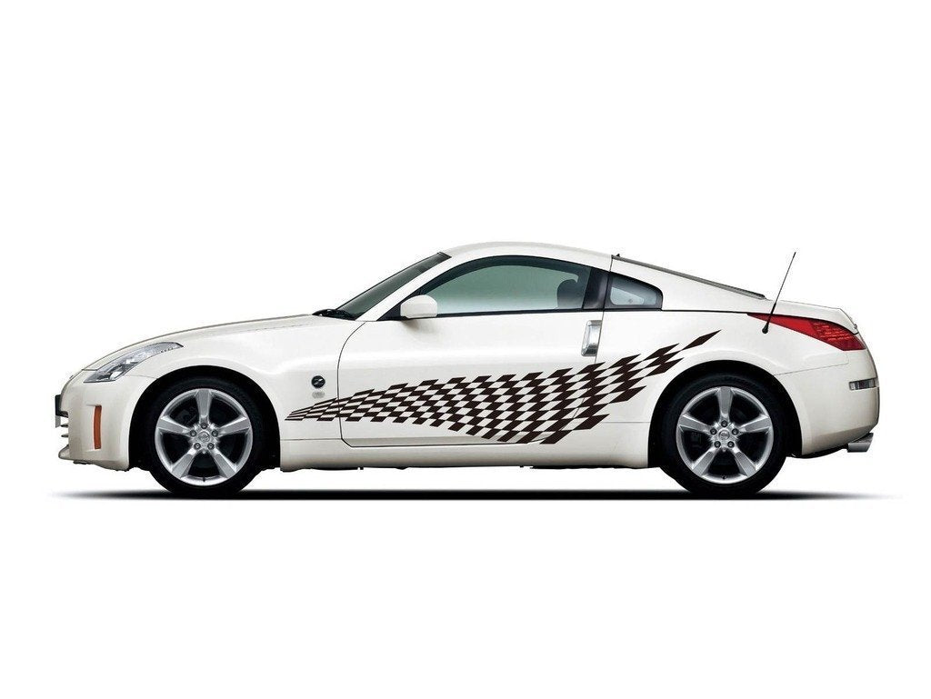 Picniva Style 508 Racing Side Stripe Vinyl Decals, 22 x 88 in, 2 Pc