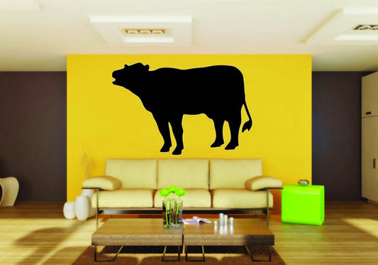 Picniva Cow Sty1a Vinyl Wall Decal, Approx 22 x 15.4 in, Removable