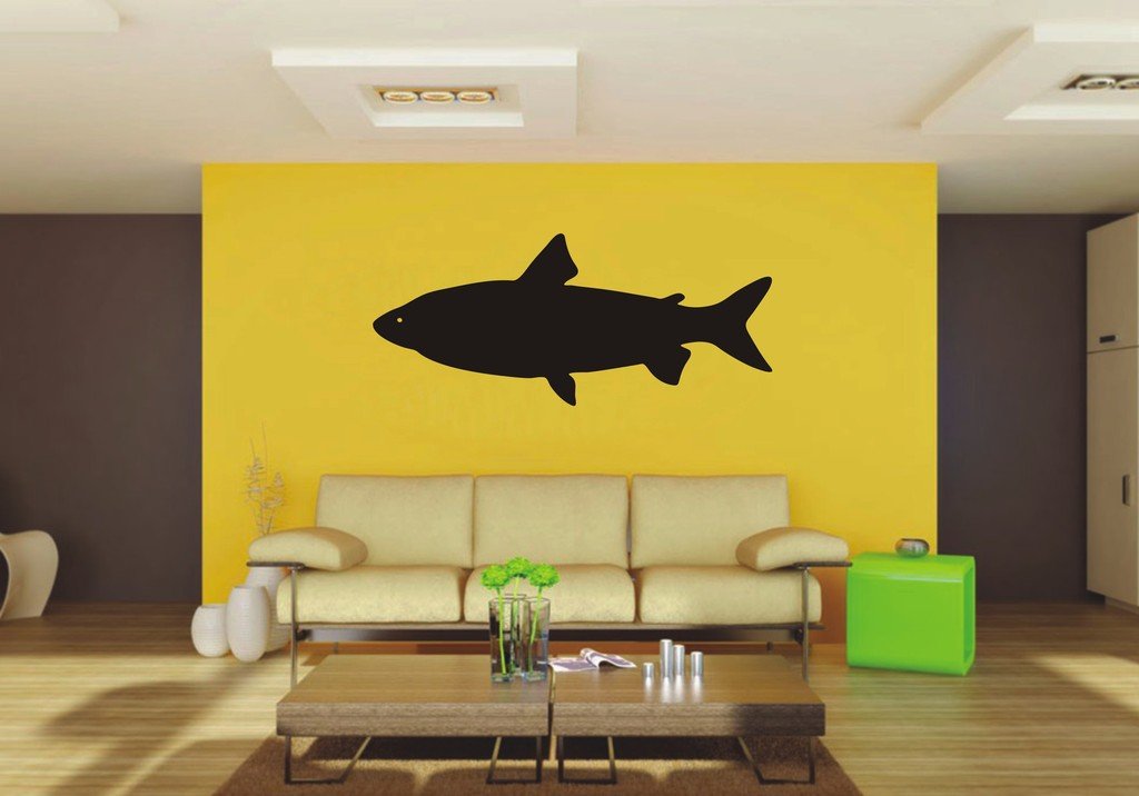 Picniva Fish Sty80 Vinyl Wall Decal, Approx 22 x 9.5 in, Removable