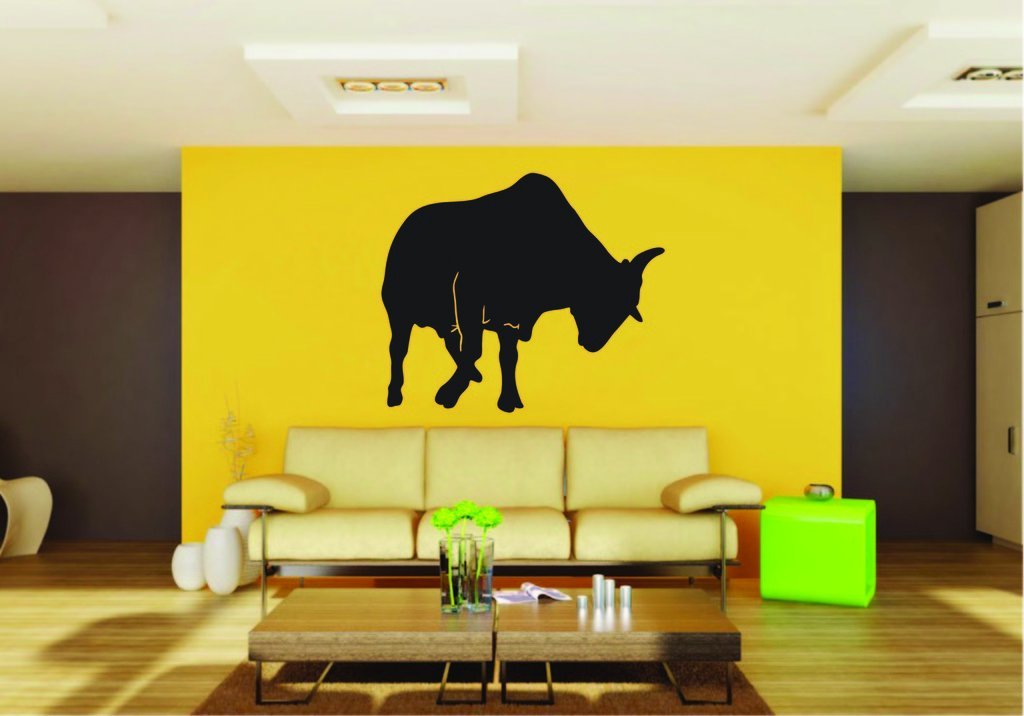 Picniva Cattle Sty29 Vinyl Wall Decal, Approx 22 x 18.61 in, Removable