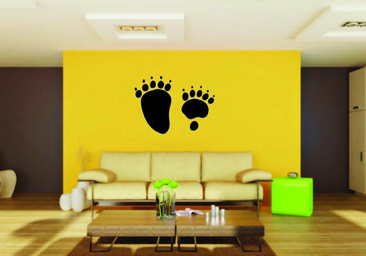 Picniva Bear Track Style 1 Removable Vinyl Wall Decal