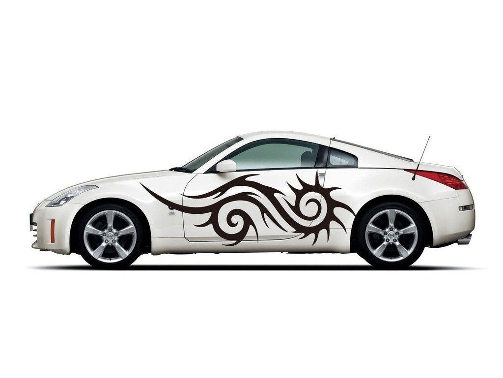Picniva Style 382 Racing Side Stripe Vinyl Decals, 22 x 57 in, 2 Pc