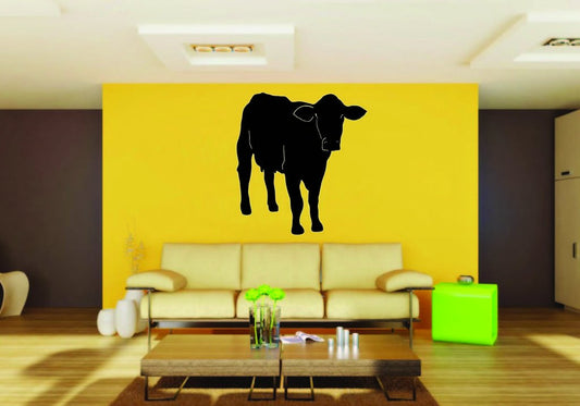 Picniva Cow Sty13 Vinyl Wall Decal, Approx 22 x 24.2 in, Removable