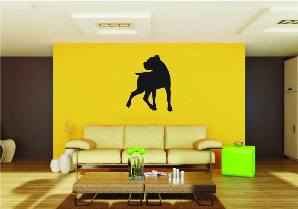 Picniva Rottweiler Dog Style 10a Removable Vinyl Wall Decal