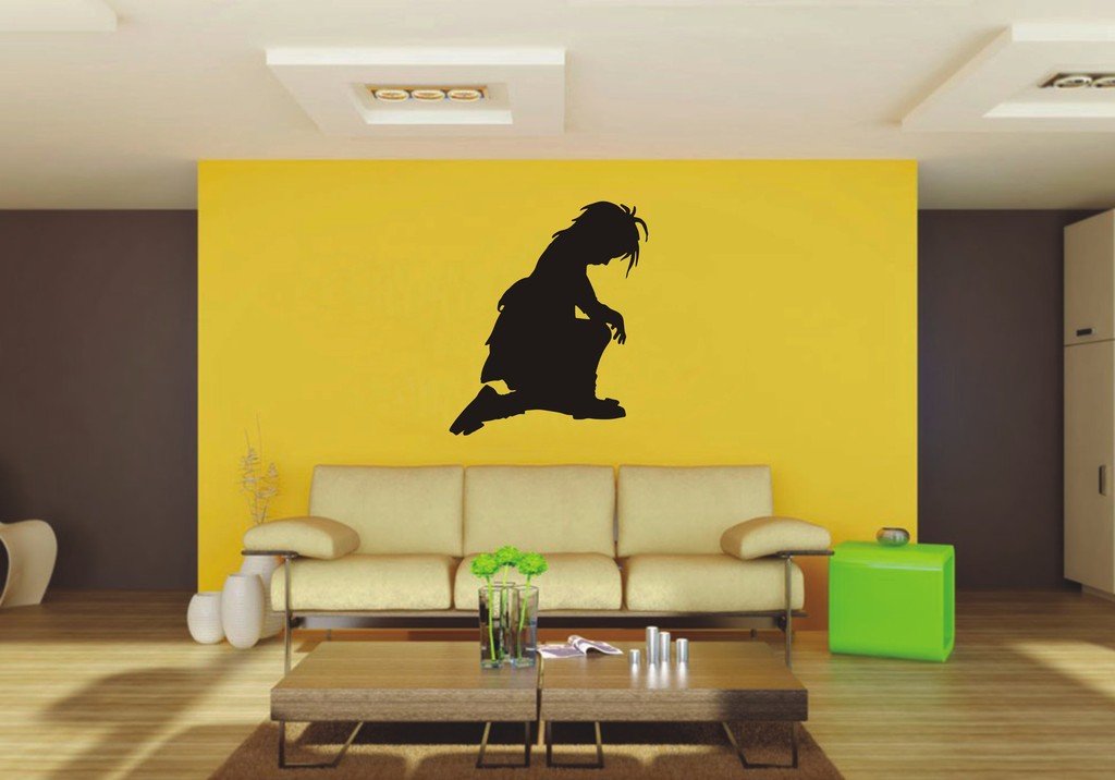 Picniva Girl Sty49 Vinyl Wall Decal, Approx 22 x 25.89 in, Removable