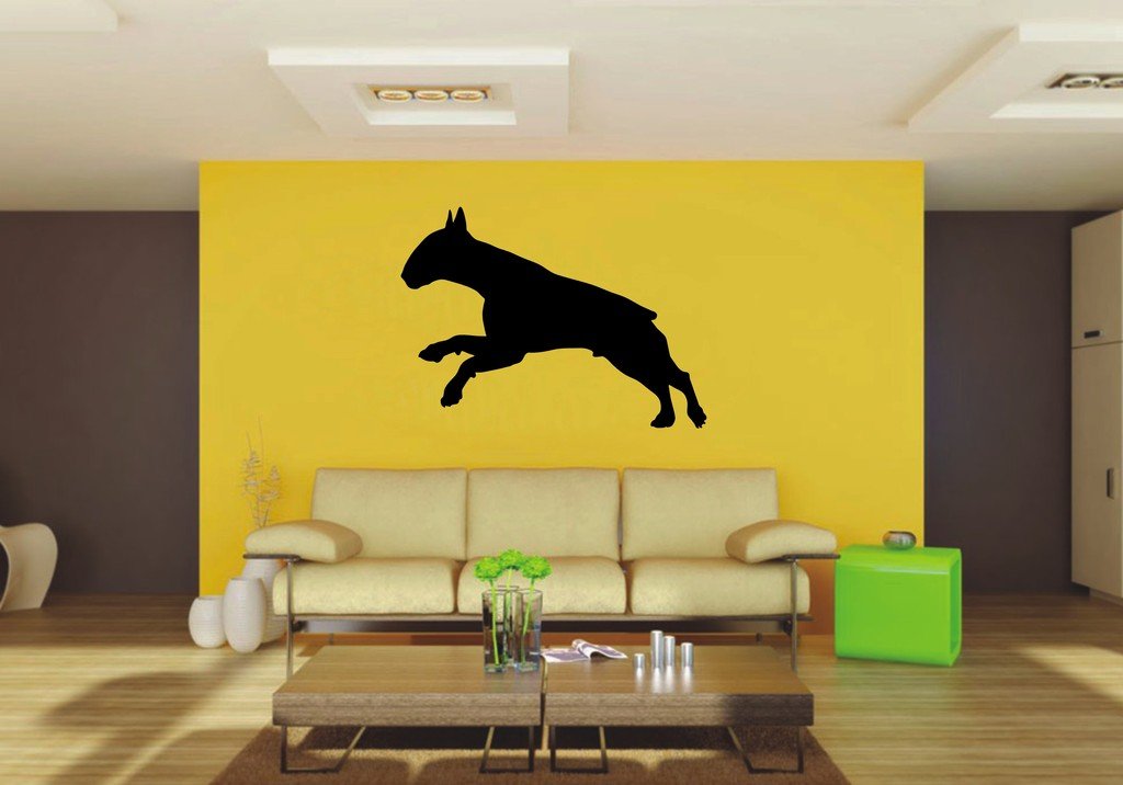Picniva 22x15.94 Bull Terrier Style 5 Vinyl Wall Decal Dog Breed