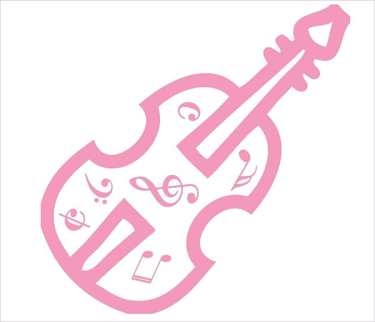Picniva Violin Music Notes Wall Decal for Musicians