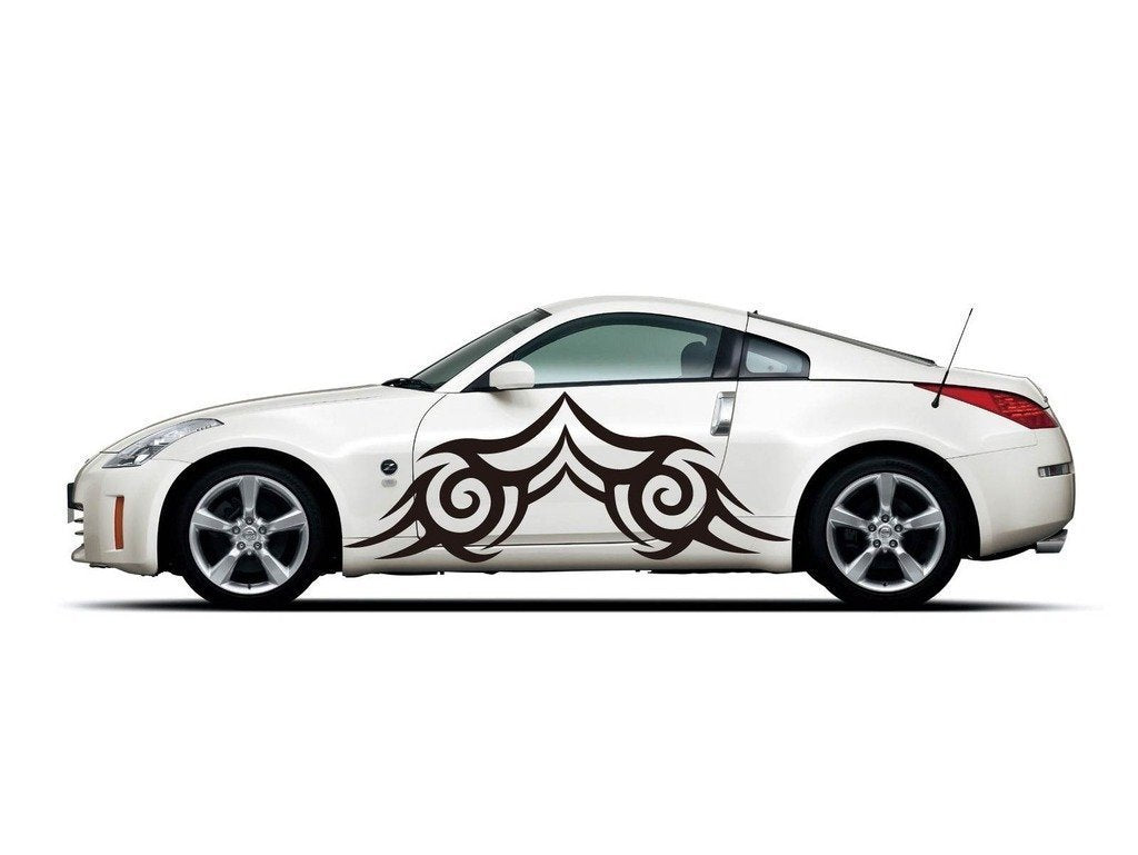 Picniva Style 423 Racing Side Stripe Vinyl Decals, 20 x 53 in, 2 Pc