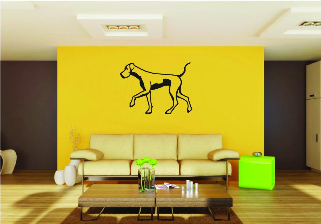 Picniva Great Dane Dog Style 23 Removable Vinyl Wall Decal