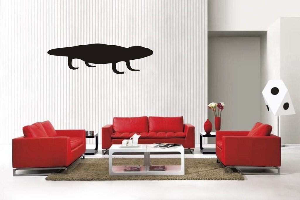Picniva Matte Black Gila Monster Style 1 Vinyl Wall Decal Desert BG5633