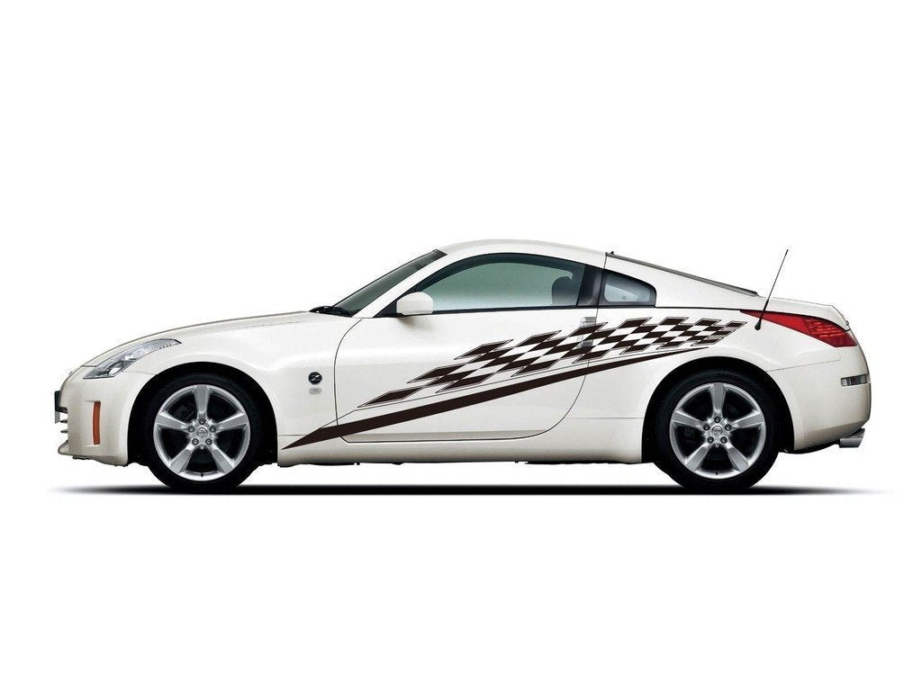 Picniva Style 252 Racing Side Stripe Vinyl Decals, 20 x 36 in, 2 Pc