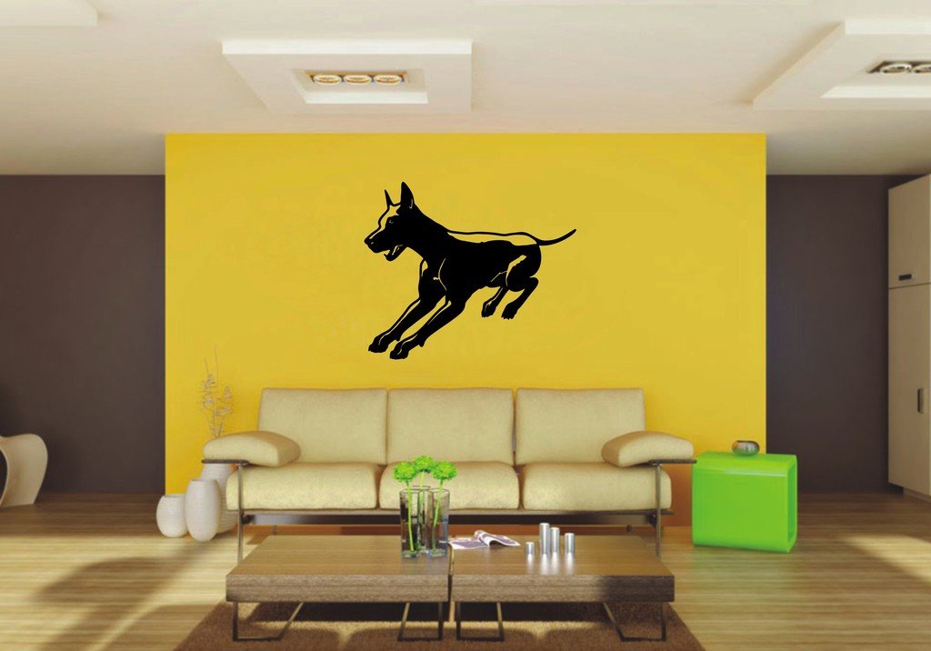 Picniva 22x18.43 Doberman Style 4 Vinyl Wall Decal Dog Breed