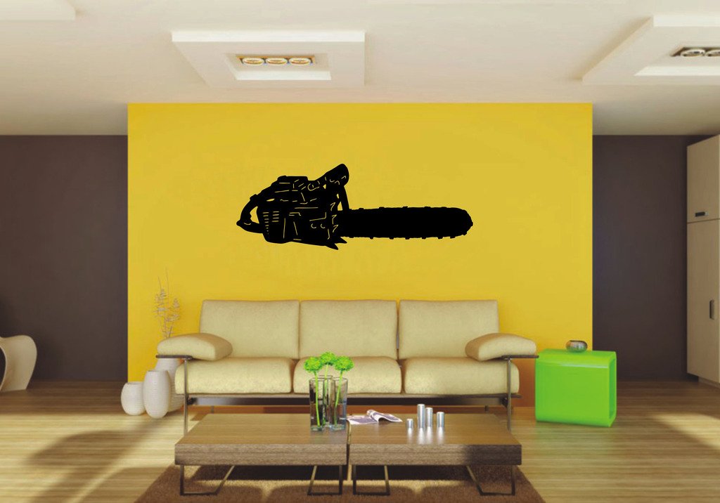 Picniva 22x8.01 Chainsaw Style 1 Vinyl Wall Decal Workshop