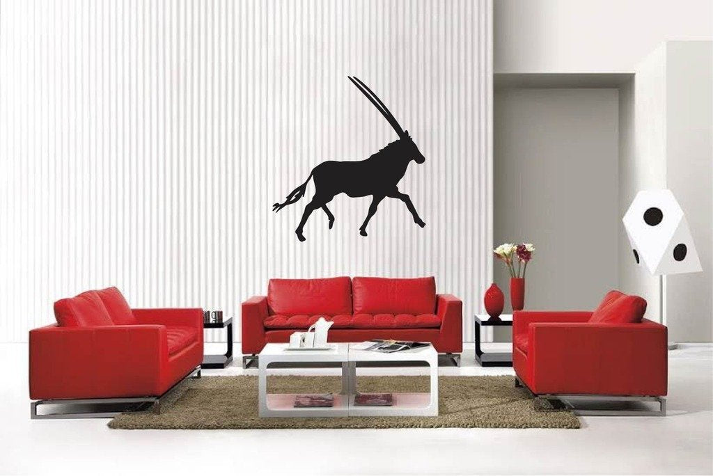 Picniva Matte Black Animal Style 9 Vinyl Wall Decal Wildlife Nature Decor
