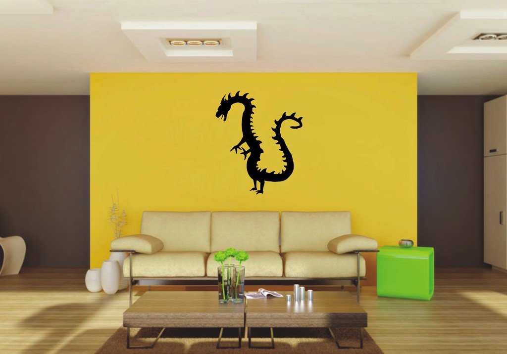 Picniva 22x26.25 Orient Dragon Style 4 Vinyl Wall Decal Fantasy Decor