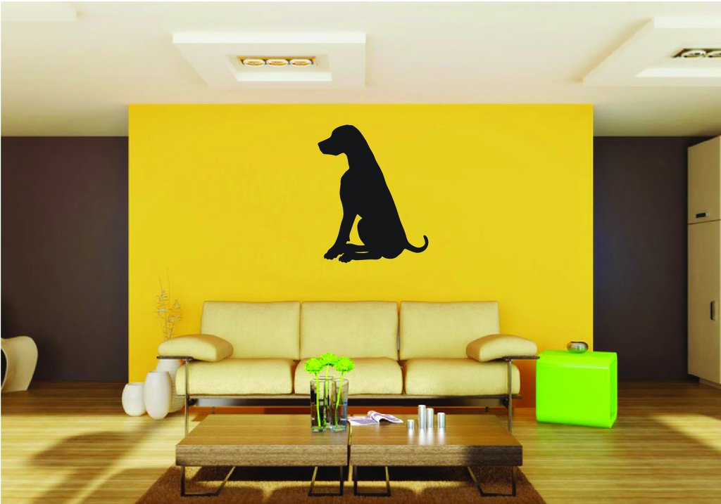 Picniva Hound Dog Style 34 Removable Vinyl Wall Decal