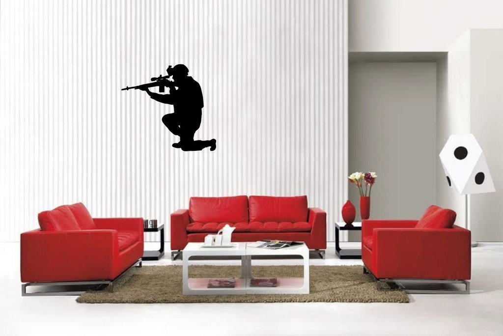 Picniva Military Sty5 Vinyl Car Window Decal, Approx 5 in