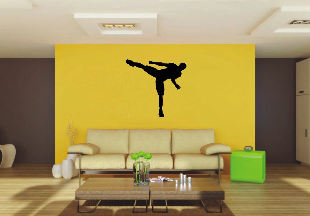 Picniva Kick Style 1 Wall Decal Figure Silhouette Decor