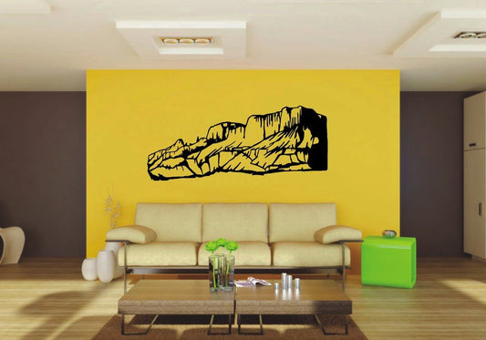Picniva 22x9.14 Mountain Style 7 Vinyl Wall Decal Nature