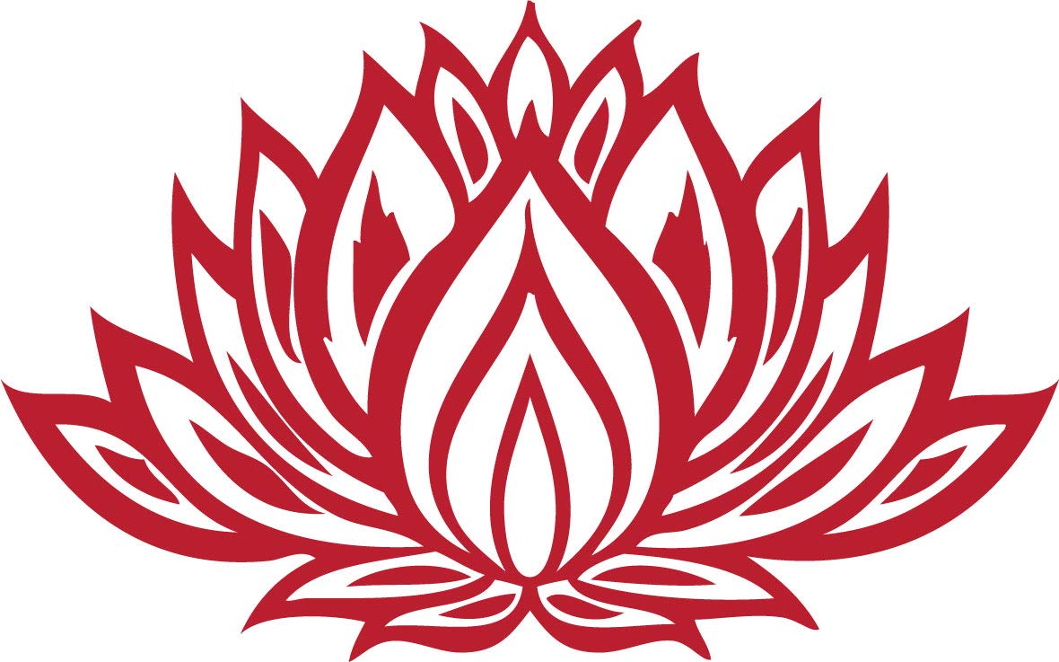 Decaltor Lotus Flower #3 5 in Vinyl Decal Laptop Bumper Wall
