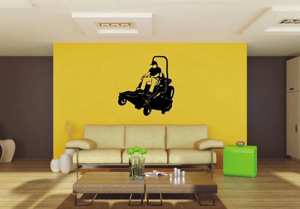 Picniva 22x23.56 Lawn Mower Style 4 Vinyl Wall Decal Motorsport