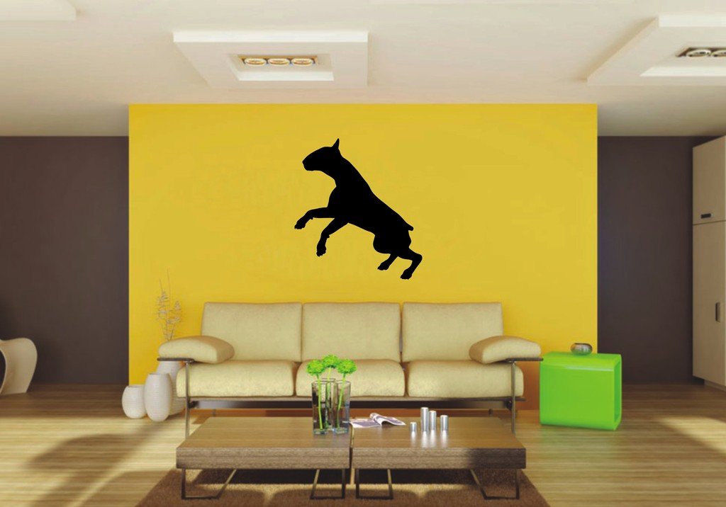 Picniva 22x24.35 Bull Terrier Style 11 Vinyl Wall Decal Dog Breed