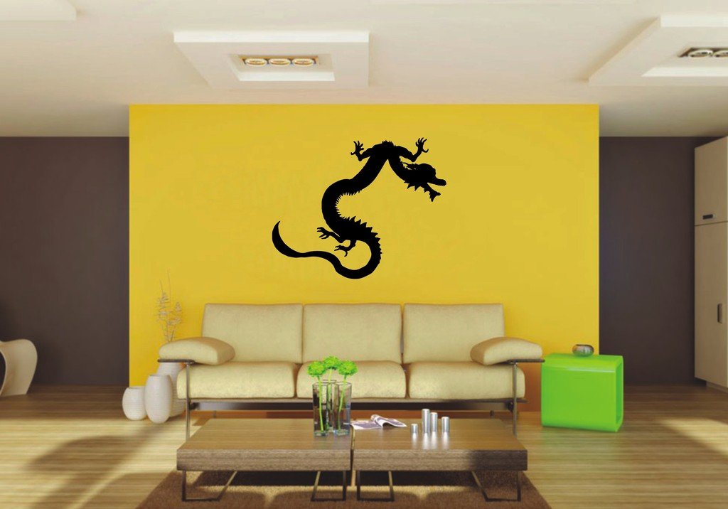 Picniva 22x17.87 East Dragon Style 15 Vinyl Wall Decal Fantasy Decor
