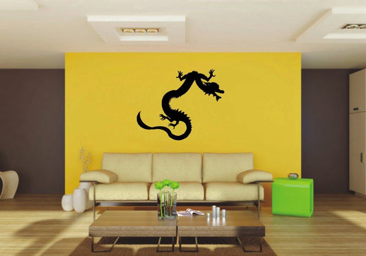 Picniva 22x17.87 East Dragon Style 15 Vinyl Wall Decal Fantasy Decor