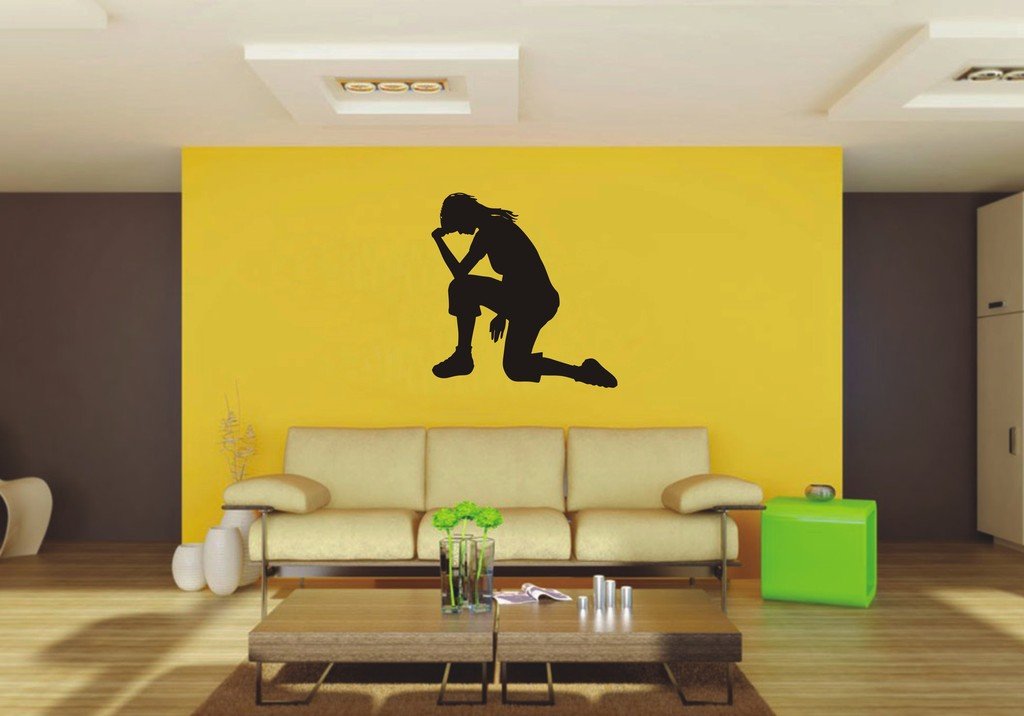 Picniva Woman Sty7 Vinyl Wall Decal, Approx 22 x 23.09 in, Removable