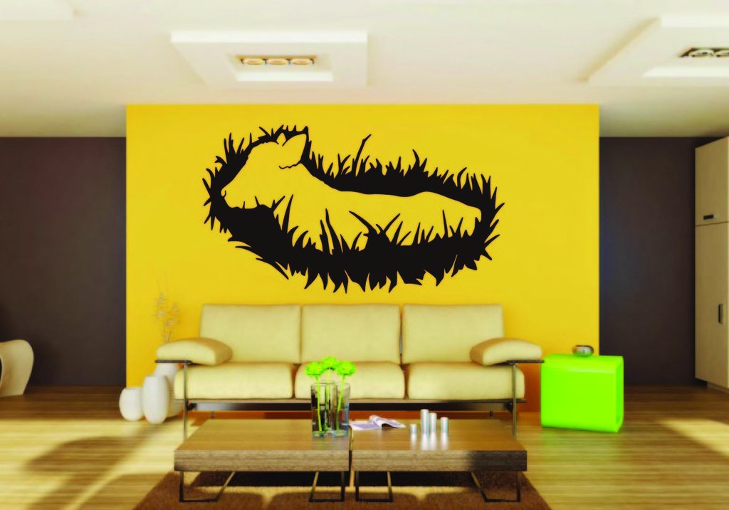 Picniva Cow Sty71 Vinyl Wall Decal, Approx 22 x 13.2 in, Removable