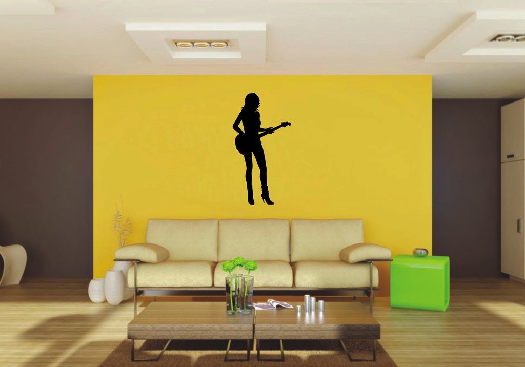 Picniva 22x42.25 Guitar Style 13 Vinyl Wall Decal Music Decor