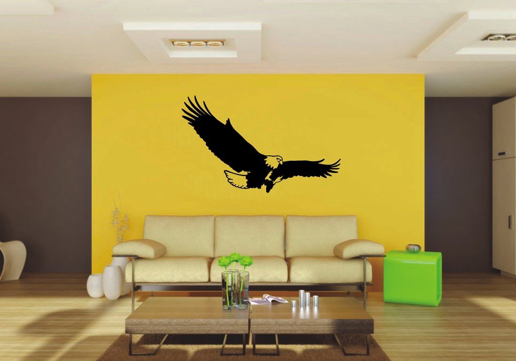 Picniva Eagle Sty29 Vinyl Wall Decal, Approx 22 x 13.48 in, Home Decor