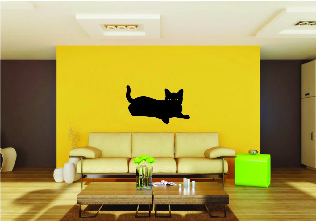 Picniva Cat Style 1 Removable Vinyl Wall Decal