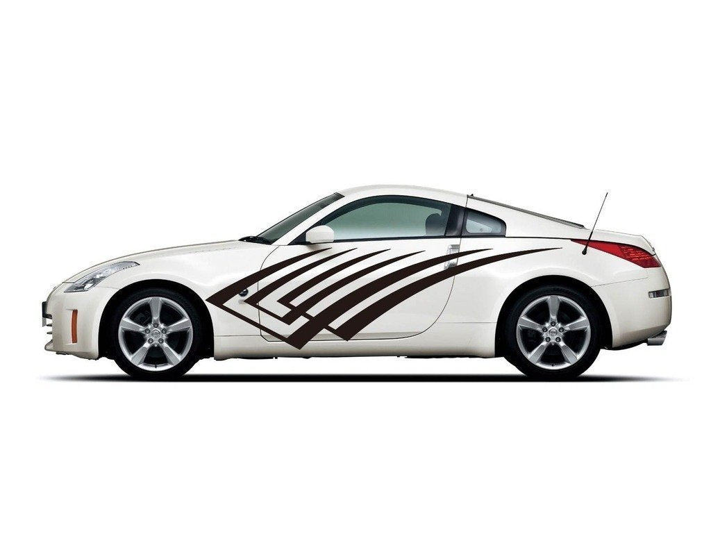Picniva Style 84 Racing Side Stripe Vinyl Decals, 22 x 80 in, 2 Pc