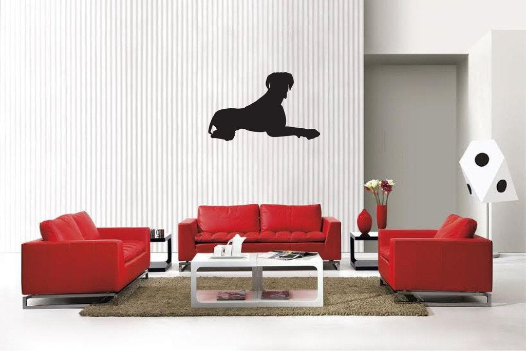 Picniva Great Dane Style 20A Removable Vinyl Wall Decal, 22 x 13.2 in